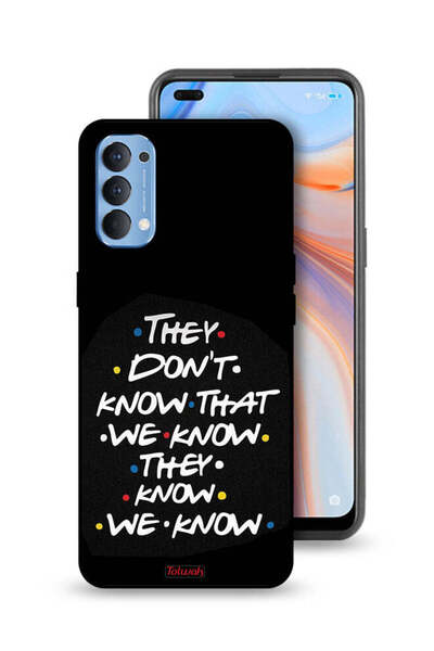Tolwak غطاء حماية لهاتف Oppo Reno4 4G لا يعرفون ما نعرفه يعرفون أننا نعرفه