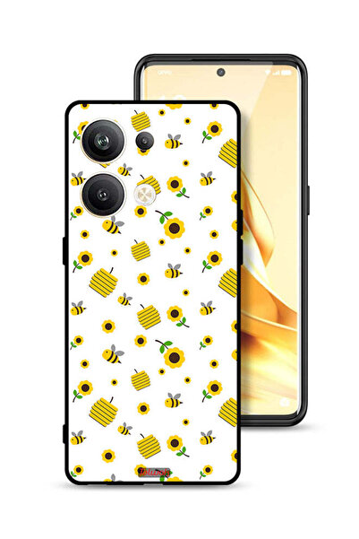 Tolwak غطاء حماية لهاتف Oppo Reno9 Pro Plus 5G بنقشة عباد الشمس والنحل