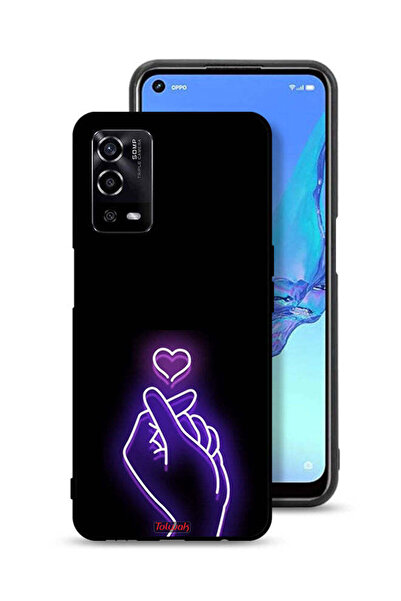Tolwak غطاء حماية لهاتف Oppo A55 4G بتصميم قلب صغير