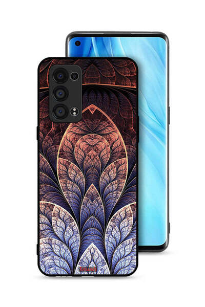 Tolwak غطاء حماية Oppo Reno6 Pro Plus 5G بتصميم زهور فركتال تجريدية