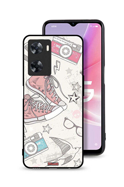 Tolwak غطاء حماية لهاتف Oppo A77s - قماش - حذاء وفن كاميرا