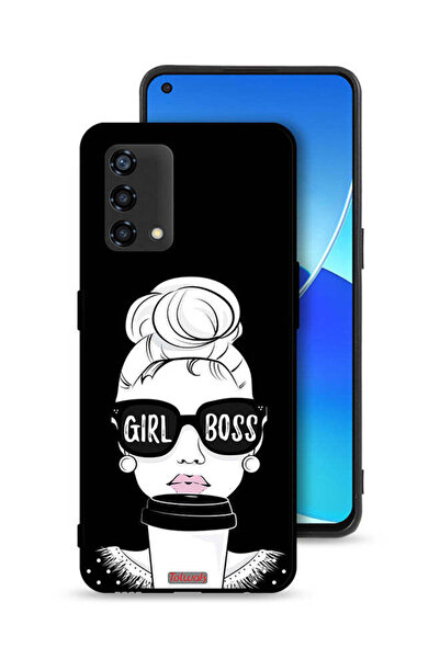 Tolwak غطاء حماية لهاتف Oppo Reno6 Lite - Girl Boss