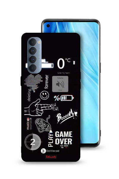 Tolwak غطاء حماية لهاتف Oppo Reno4 Pro 4G - لعبة انتهت - Pew Pew