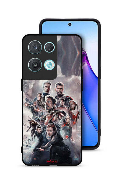 Tolwak غطاء حماية لهاتف Oppo Reno8 Pro 5G بتصميم Avengers
