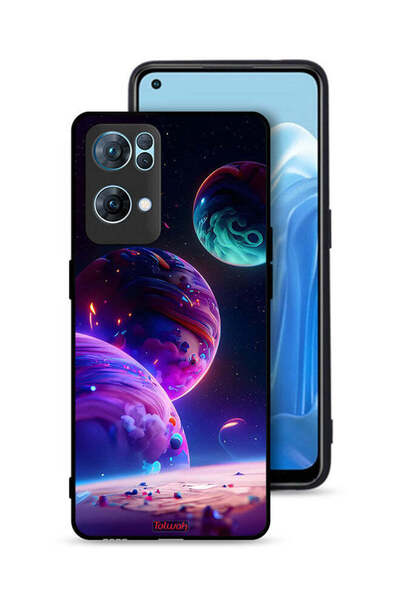 Tolwak غطاء حماية لهاتف Oppo Reno7 Pro 5G بنقشة كوكبية