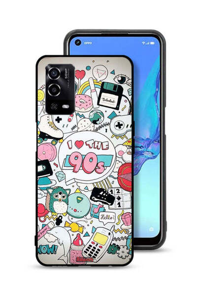 Tolwak غطاء حماية لهاتف Oppo A55 4G - أحب التسعينيات