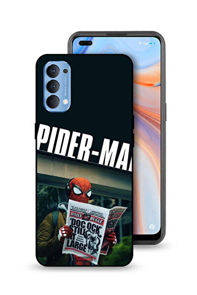 Tolwak غطاء حماية لهاتف Oppo Reno4 4G سبايدرمان يقرأ صحيفة