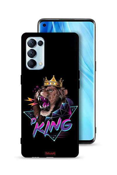 Tolwak غطاء حماية Oppo Reno5 Pro 5G برسومات الأسد الملك