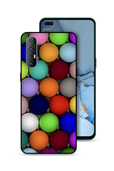 Tolwak غطاء حماية لهاتف Oppo Reno3 Pro 4G بتصميم كرات فنية تجريدية