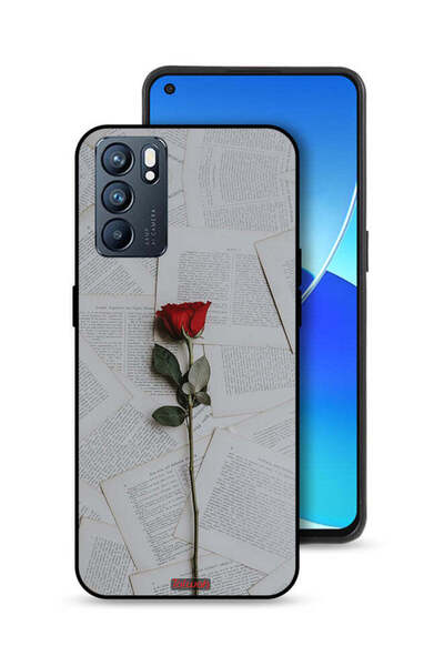 Tolwak غطاء حماية لهاتف Oppo Reno6 5G وردي على ورق