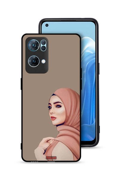 Tolwak غطاء حماية لهاتف Oppo Reno7 Pro 5G بنقشة فتاة محجبة جميلة