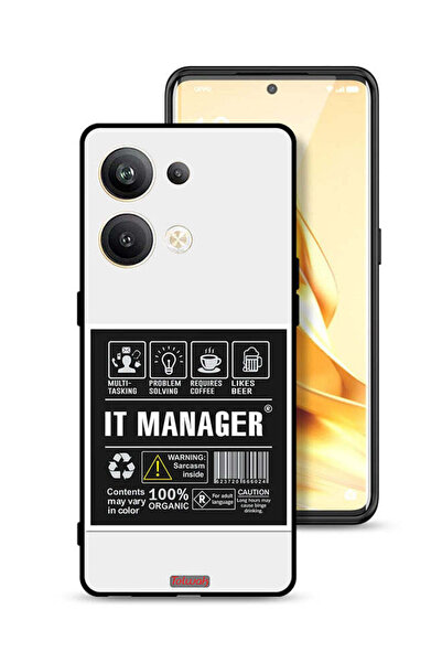 Tolwak غطاء حماية لهاتف Oppo Reno9 Pro Plus 5G - ملصق مدير تكنولوجيا المعلومات