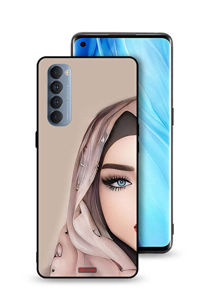 Tolwak غطاء حماية لهاتف Oppo Reno4 Pro 4G برسم فتاة نصف وجه