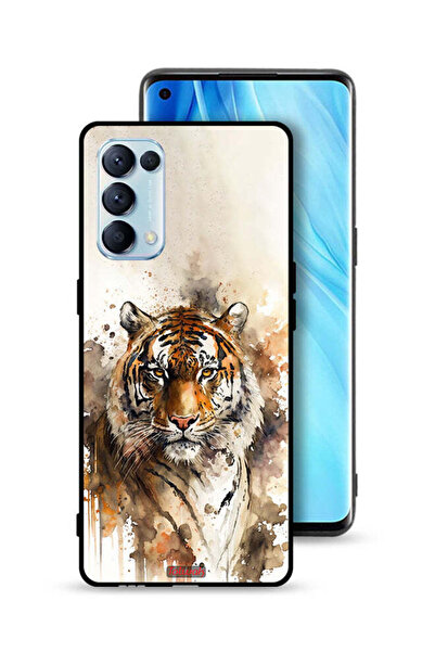 Tolwak غطاء حماية لهاتف Oppo Reno5 Pro 5G بنقشة الفهد التجريدي