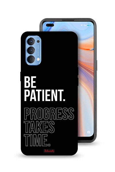 Tolwak غطاء حماية لهاتف Oppo Reno4 4G - كن صبورًا، فالتقدم يستغرق وقتًا