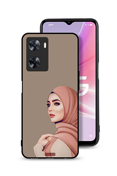 Tolwak غطاء حماية لهاتف Oppo A57s بطبعة فتاة محجبة جميلة