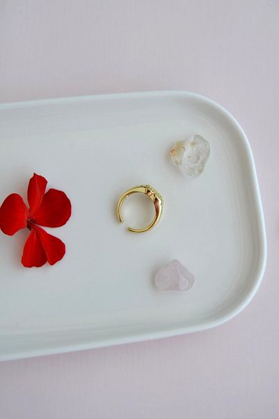 Sacce Scarves&Accessories Heart Model Zircon Stone Little Finger Ring