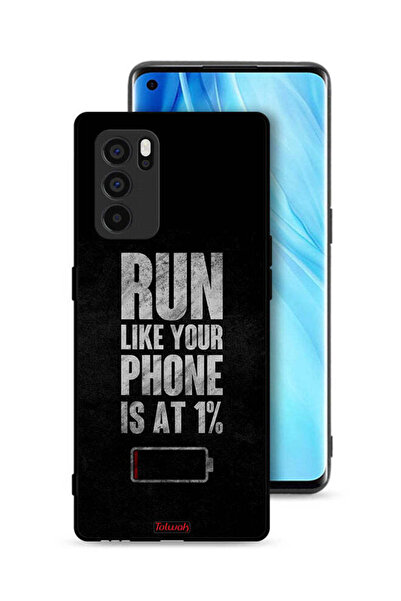Tolwak غطاء حماية لهاتف Oppo Reno6 Pro 5G، اركض كما لو أن هاتفك يعمل بنسبة 1%