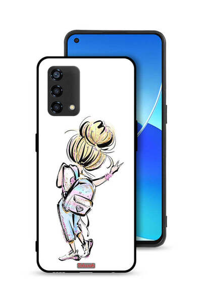 Tolwak غطاء حماية Oppo Reno6 Lite بتصميم فتاة العودة إلى المدرسة