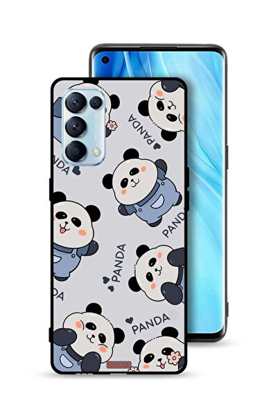 Tolwak غطاء حماية لهاتف Oppo Reno5 Pro 5G بنمط الباندا