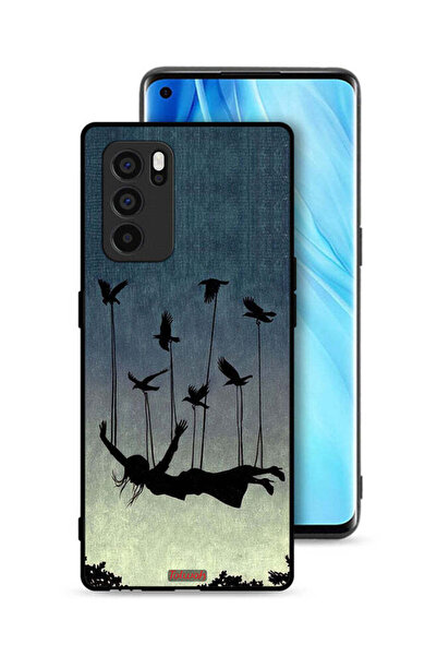 Tolwak غطاء حماية لهاتف Oppo Reno6 Pro 5G، طيور تحمل فتاة ساقطة