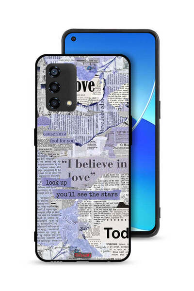 Tolwak غطاء حماية لهاتف Oppo Reno6 Lite - قطع من الصحف