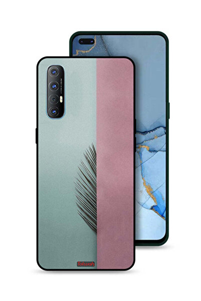 Tolwak غطاء حماية لهاتف Oppo Reno3 Pro 4G بتصميم نصف أوراق