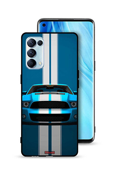 Tolwak Oppo Reno5 Pro 5G Protective Case Cover Car Abstract Art