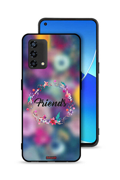 Tolwak غطاء حماية Oppo A95 4G ​​بتصميم خاتم أصدقاء الزهور