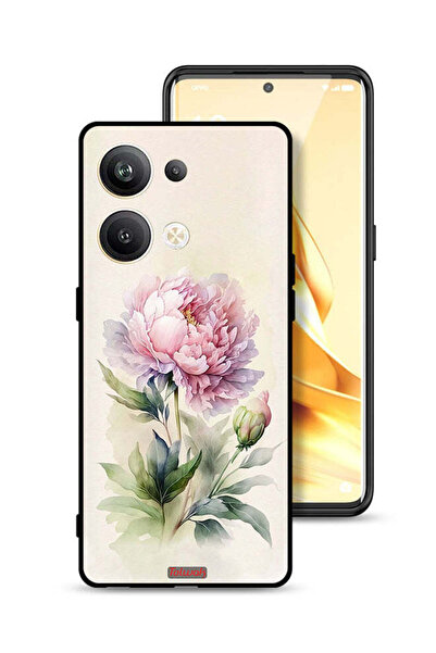 Tolwak غطاء حماية لهاتف Oppo Reno9 Pro Plus 5G برسومات فنية بألوان مائية وردية