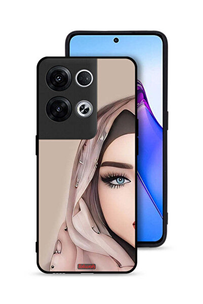 Tolwak غطاء حماية لهاتف Oppo Reno8 Pro Plus 5G برسم فتاة نصف وجه