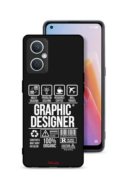Tolwak Oppo A96 5G (China) Protective Case Cover Graphic Designer Sticker