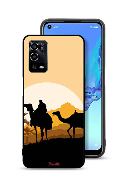 Tolwak غطاء حماية Oppo A55 4G بتصميم فن الجمال في الصحراء
