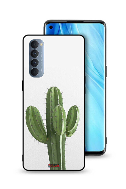 Tolwak غطاء حماية لهاتف Oppo Reno4 Pro 4G بنقشة نبات الصبار