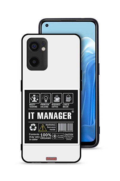 Tolwak غطاء حماية لهاتف Oppo Reno7 SE 5G - ملصق مدير تكنولوجيا المعلومات