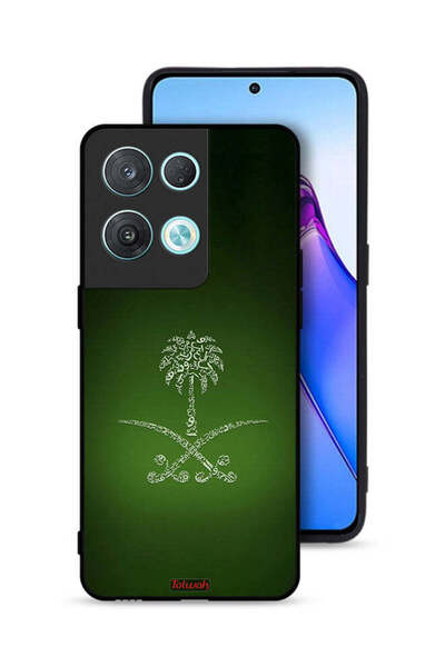 Tolwak غطاء حماية لهاتف Oppo Reno8 Pro 5G بعلامة المملكة العربية السعودية الق...