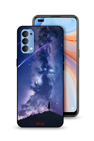 Tolwak غطاء حماية لهاتف Oppo Reno4 4G - نجوم متحركة