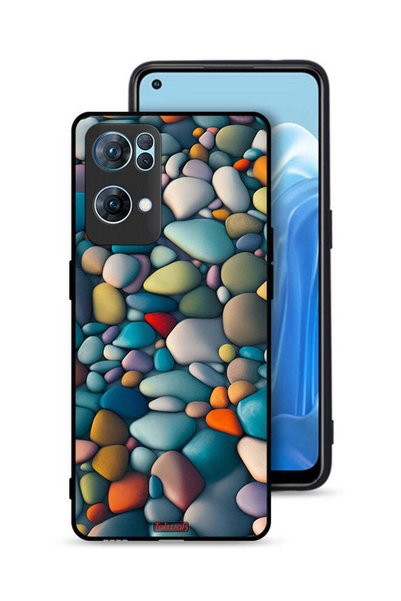 Tolwak غطاء حماية لهاتف Oppo Reno7 Pro 5G بنمط تجريدي من الأحجار