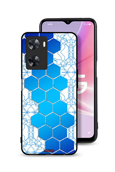 Tolwak غطاء حماية لهاتف Oppo A77s بأيقونات سداسية الشكل على شكل خلية نحل