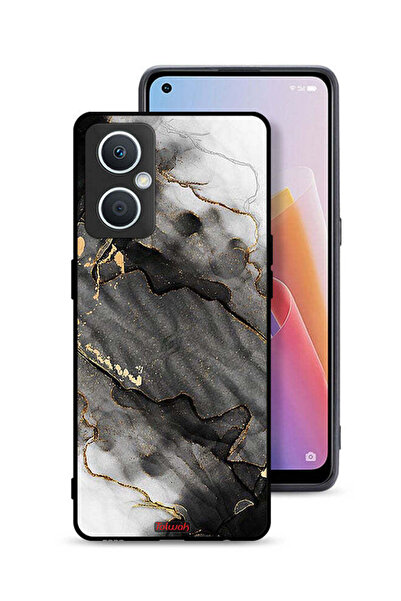 Tolwak غطاء حماية لهاتف Oppo A96 5G (الصين) بلون رخامي لامع