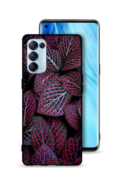 Tolwak غطاء حماية لهاتف Oppo Reno5 Pro 5G بنقشة أوراق سالجا