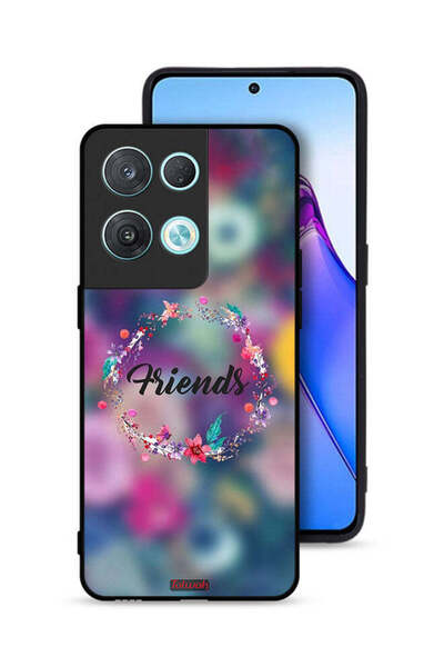 Tolwak غطاء حماية Oppo Reno8 Pro 5G بتصميم خاتم أصدقاء الزهور