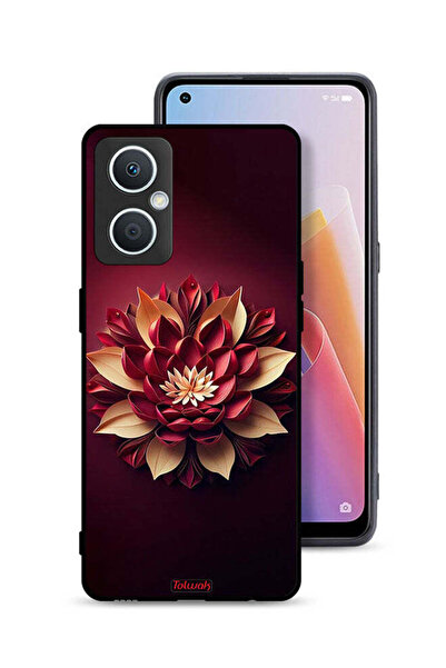 Tolwak غطاء حماية لهاتف Oppo A96 5G (الصين) بتصميم تجريدي على شكل زهرة