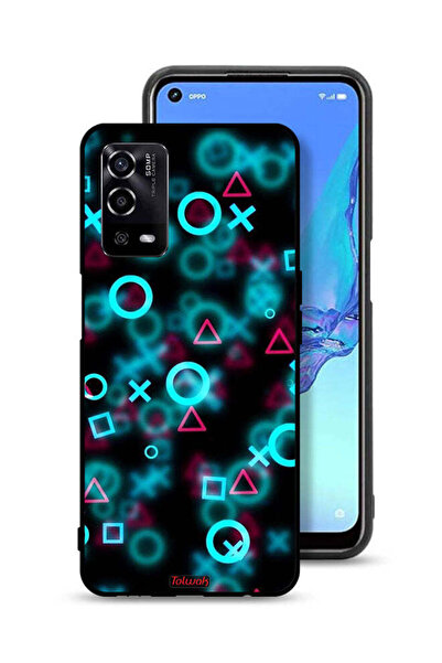 Tolwak غطاء حماية لهاتف Oppo A55 4G برسومات أيقونات لعبة الحبار الصغيرة