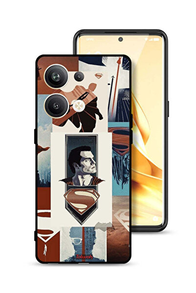 Tolwak غطاء حماية لهاتف Oppo Reno9 Pro Plus 5G برسومات سوبرمان