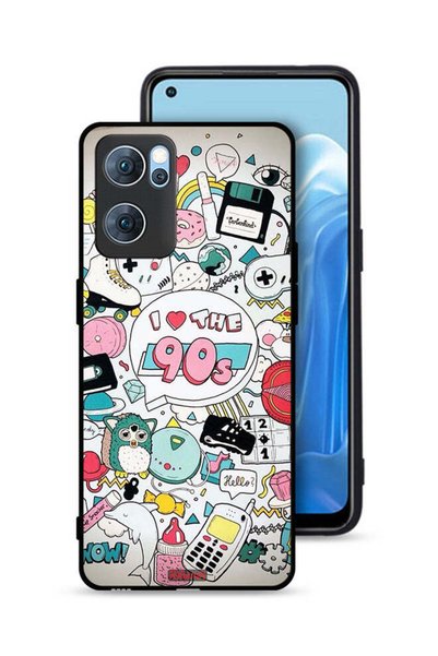 Tolwak غطاء حماية لهاتف Oppo Reno7 5G - أحب التسعينيات