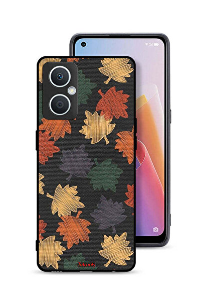 Tolwak جراب حماية لهاتف Oppo A96 5G (الصين) بتصميم أوراق الخريف
