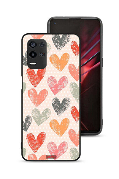 Tolwak غطاء حماية لهاتف Oppo K9x بتصميم قلوب فنية