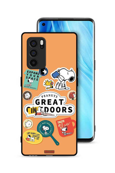 Tolwak غطاء حماية لهاتف Oppo Reno6 Pro 5G بملصقات الفول السوداني