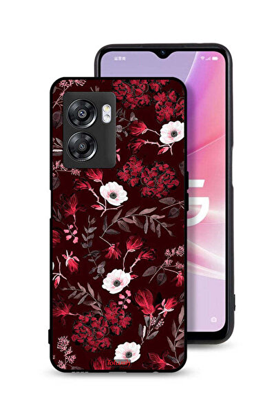 Tolwak غطاء حماية لهاتف OnePlus Nord N300 بنقشة زهور صغيرة وأوراق استوائية